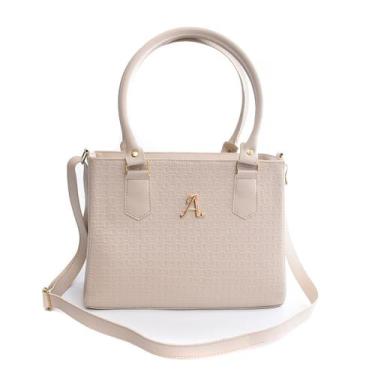 Imagem de Bolsa Feminina Baú Alça Ajustável Transversal De Ombro Lançamento - Al