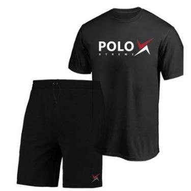 Imagem de Kit Camiseta Algodão + Bermuda Masculina Moletom Dia a Dia-Masculino