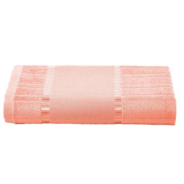 Imagem de Toalha Banho Veludo Bordar Bella 70x140cm Terracota Dohler