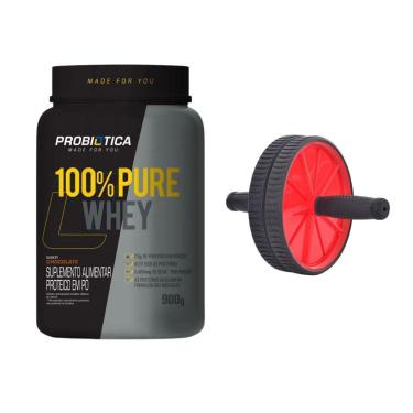 Imagem de Combo Hipertrofia 100% Pure Whey Protein 900g + Roda Abdominal-Unissex