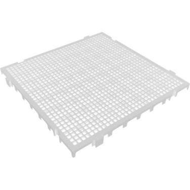 Imagem de Piso Plástico Modular, 500 mm x 500 mm, Branco, 42527, Presto