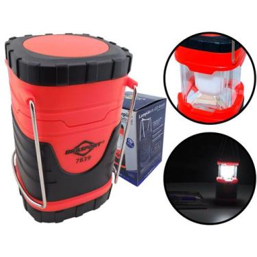 Imagem de Lanterna De Led Para Camping Retrátil À Pilha Tipo Lampião Lente Croma