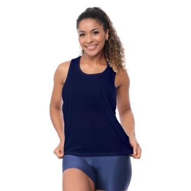 Imagem de Camiseta Regata Feminina Dry Fit UV50+ Academia Fitness Respirável Sec