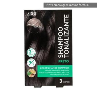Imagem de Shampoo Tonalizante Preto 3UN - Kiss New York