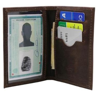 Imagem de Carteira Masculina Slim em Couro Porta Rg Porta Cartões-Masculino