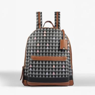 Imagem de Mochila Schutz New Triangle Grande Jenny Preta Feminino-Feminino