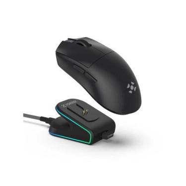 Imagem de Mouse Wireless com DOCK de Carregamento Magnético Fortrek Loyal Preto