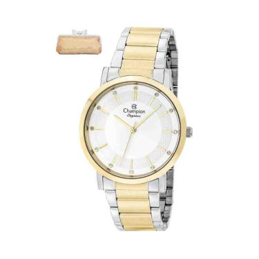 Imagem de Relógio Champion Prata Dourado Feminino CN25627B-Feminino