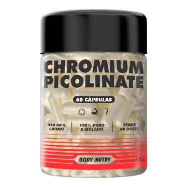 Imagem de Cromo 250mcg 60 Caps Chromium Picolinate Uso Diario Capsulas-Unissex