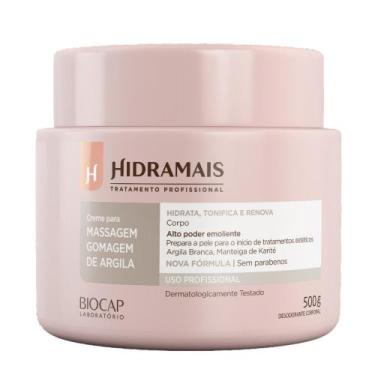 Imagem de Creme Para Massagem Gomagem De Argila Branca 500gr Hidramais