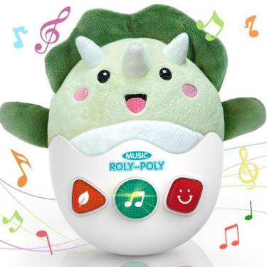 Imagem de Brinquedo musical Baby Dinosaur WOWOHAGE 0-3-6-12 meses com luz