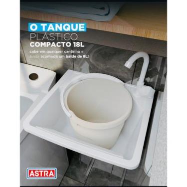 Imagem de Tanque com Kit instalação 18 Litros Pia Para Lavar Roupas e Fácil de I