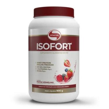 Imagem de Isofort WPI Vitafor 900g Whey Protein Isolado Sabor Frutas Vermelhas