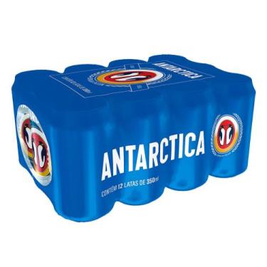 Imagem de Cerveja Antarctica Descartável Lata 350ml - c/ 12 - Antártica