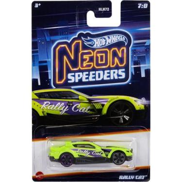 Imagem de Rally Cat Hot Wheels Neon Speeders Mattel HLH72