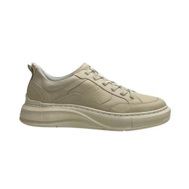 Imagem de Sapatenis Democrata Masculino 653101 Creme, 40