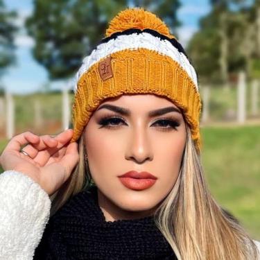 Imagem de Gorro Bombom Tricô de Minas Gerais Caramelo - Girassol