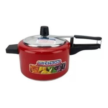 Imagem de Panela De Pressão 3 Litros Grenada Pequena De Alumínio Vermelha