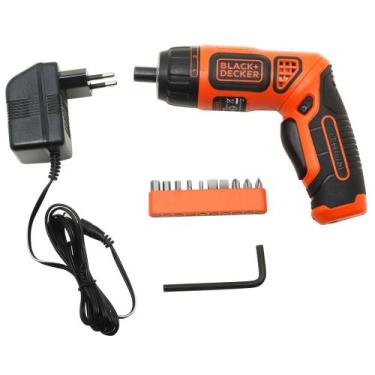 Imagem de Parafusadeira Black Decker Sem Fio BDCS36F c/ 10 Acessórios 3,6V - Bla