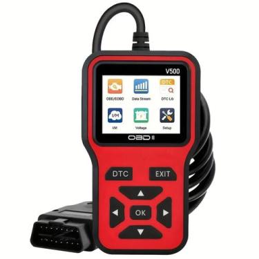 Imagem de Scanner OBD2 V500 Leitor Código Falha Automotivo - Generic, Vermelho