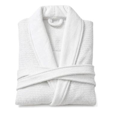 Imagem de Roupão Toque Aveludado Com Manga Longa D`Luxe G - Branco