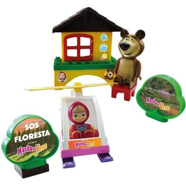 Imagem de Playset Cenário Temático Masha e o Urso SOS Floresta com Acessórios Monte Líbano
