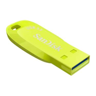 Imagem de Pendrive Sandisk Z410 Ultra Shift 128GB USB 3.2 Alta Velocidade Design Compacto Amarelo