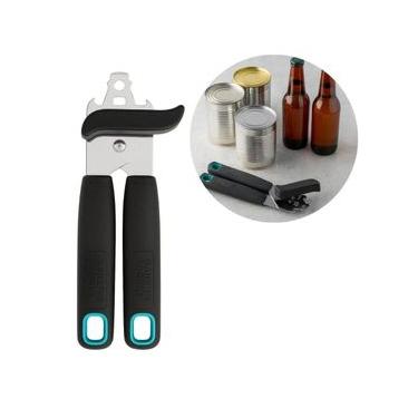 Imagem de Abridor de Latas Garrafas Universal Preto Utensílio Prático
