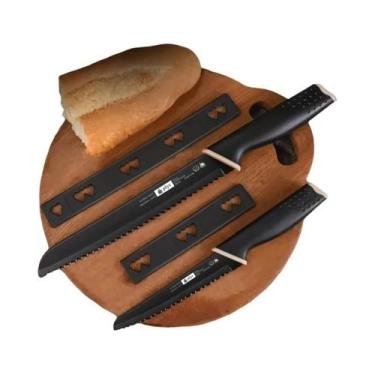 Imagem de Conjunto De Facas De Pão Serrilhadas Em Aço Inoxidável 2 Peças PLYS Pa