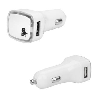 Imagem de Carregador Celular Smartphone Veicular Turbo Fast Usb Bco - 5+, 044-00