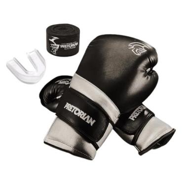 Imagem de Luva de Boxe e Muay Thai Elite Pretorian + 1 Par de Bangadens 3.5 Metr