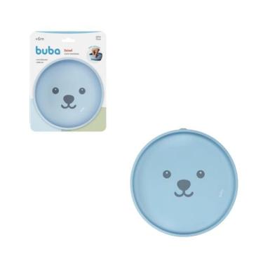 Imagem de Bowl Infantil Silicone Buba Gumy Azul Com Ventosa