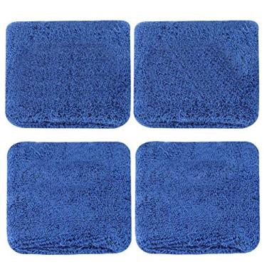 Imagem de Capa para tanque de óleo de freio Yctze para reservatório de carro Yctze Tampa para tanque de óleo de embreagem de freio azul meia capa do reservatório de fluido de freio universal (1 par) (colher