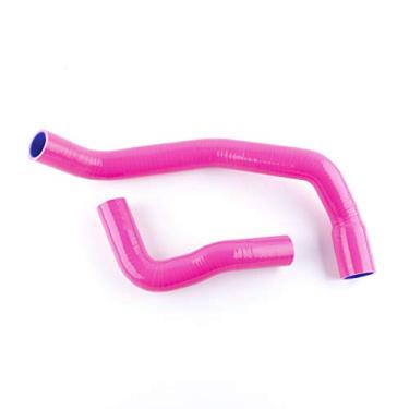 Imagem de LUXERAD Mangueira de radiador de silicone de desempenho de 3 camadas para Nis san Skyline R33 R34 GTS GTS25T RB25DET 93-98 (rosa)