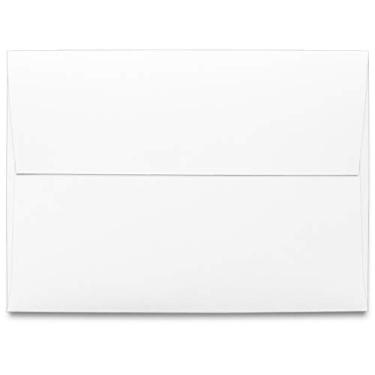 Imagem de Envelope, aba quadrada A1 branca de 9,5 cm x 14 cm – 100 envelopes – envelopes de marca de materiais de impressão de mesa