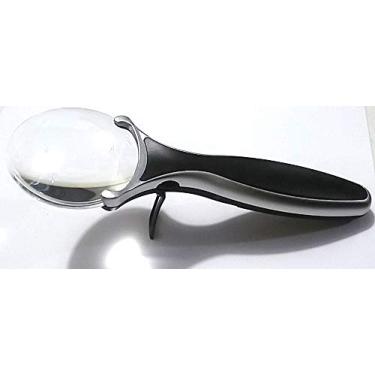 Imagem de Lupa acrílica 75 mm com 2 LEDs - 6x - 3158