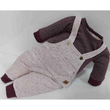Imagem de Macacao Bebe Menino Suedini  Luxo Finta Jardineira 7879