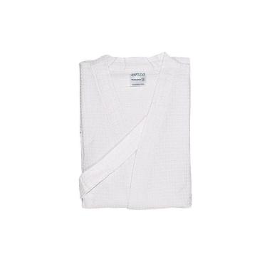 Imagem de Roupão Piquê 100% Algodão Briza Branco 5010 Tamanho Único