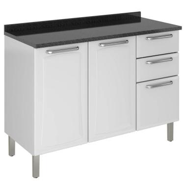 Imagem de Balcão com Tampo Tarsila Itatiaia IG3G2-120 Branco Neve