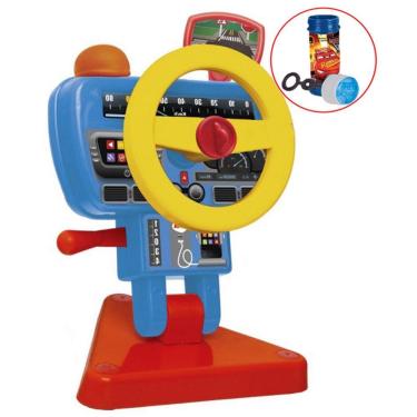 Imagem de Volante Bibi Fom Fom Didático Infantil Bolhas De Sabão Aperte A Buzina Retrovisor Maior...