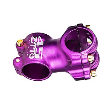 Imagem de Simhoa Tronco de isqueiro Mountain Bike Stem 45 mm Short Guidão Tronco Bicicleta, BMX, Gear, Ciclismo, Roxo