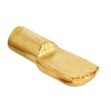 Imagem de Prime-Line Products U 10162 Suporte para prateleira, 0,6 cm, metal banhado a latão, (pacote com 8)