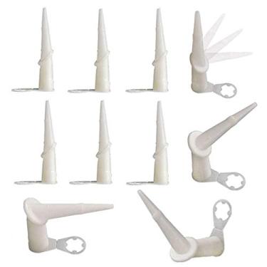 Imagem de Pacote com 10 bocais de calafetagem – Brostown Universal 360 graus giratório cartucho de selante bocal plástico caulking cabeça de cola