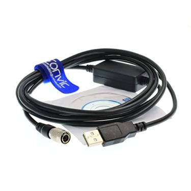 Imagem de Eonvic Cabo de dados de transferência USB para interface macho de 6 pinos para TOPCON/SOKKIA Total de estações