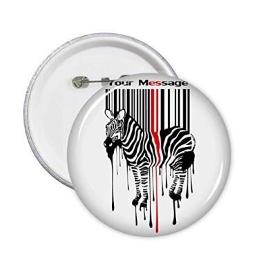 Imagem de Broche de grafite preto e vermelho listrado, com código de grafite, broches, emblema, acessório, decoração, 5 peças