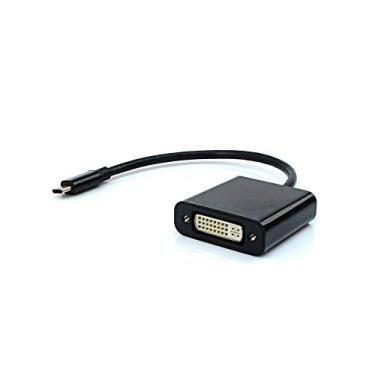 Imagem de PlusCable Cabo Adaptador DVI Fêmea para USB-C Macho ADP-301BK Preto Suporta Resoluções Full HD Compatível com Celular,Tablet,Computador