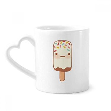 Imagem de Caneca de café de cerâmica para sorvete de chocolate com expressão facial