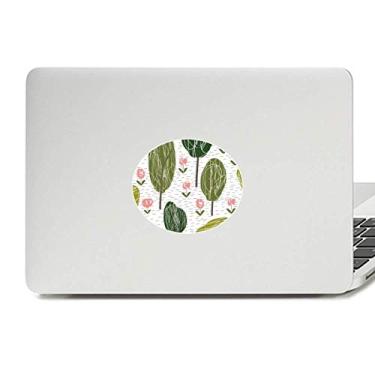 Imagem de Adesivo de vinil com estampa de plantas abstratas de árvore, decalque para notebook