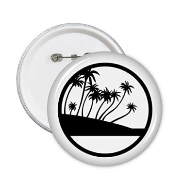 Imagem de Alfinetes redondos de praia de coqueiro, decoração de roupas, 5 peças, presente