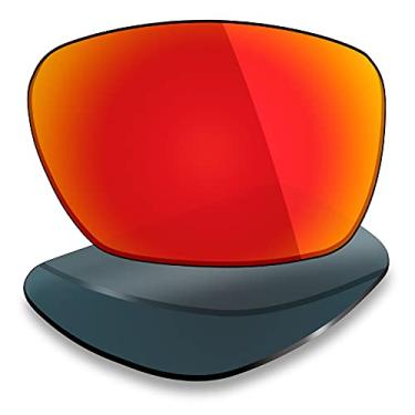 Imagem de Mryok Lentes de substituição para óculos Oakley Sliver Stealth – Opções, Polarizado - Vermelho fogo, One Size